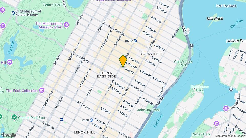 304 E 81st St Map and Location Details