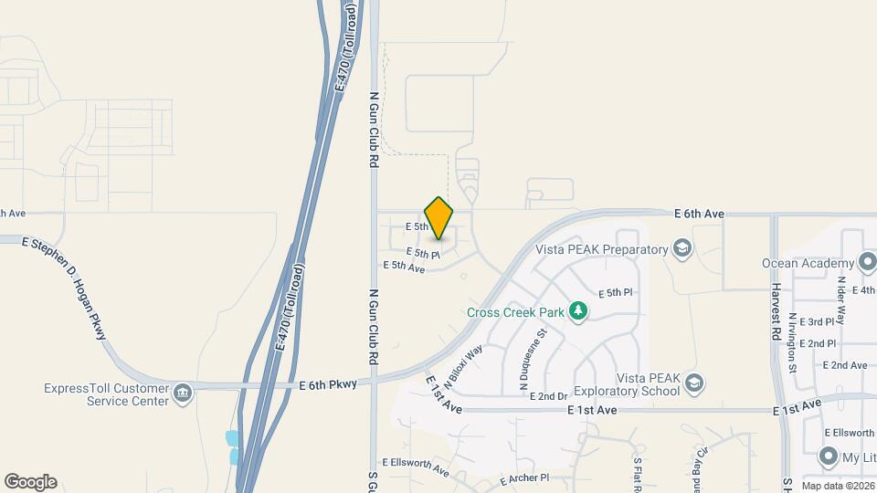 23557 E 5th Pl Map and Location Details