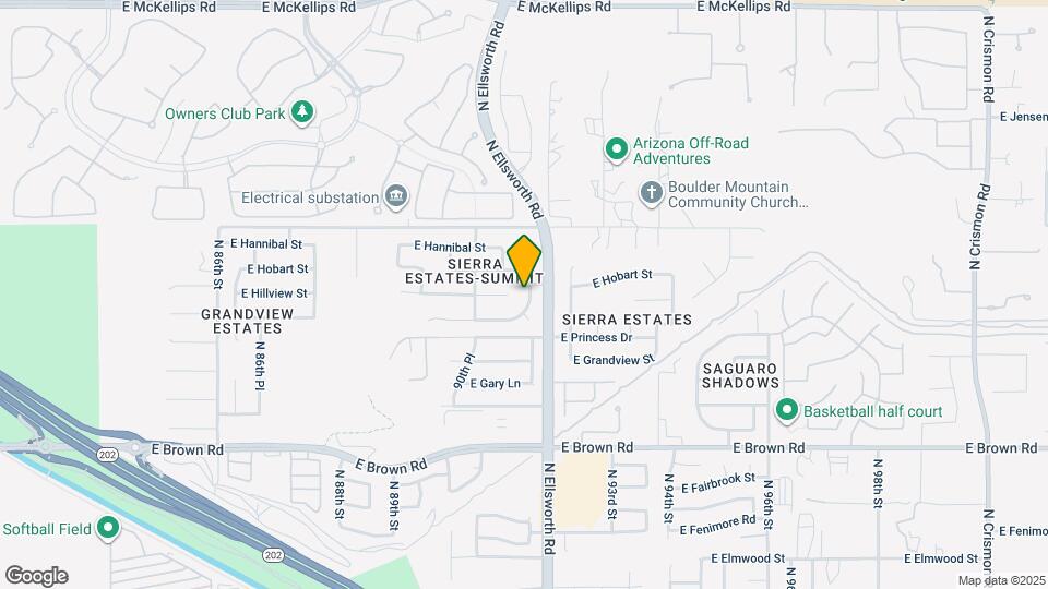 1448 N Sierra Heights Map and Location Details