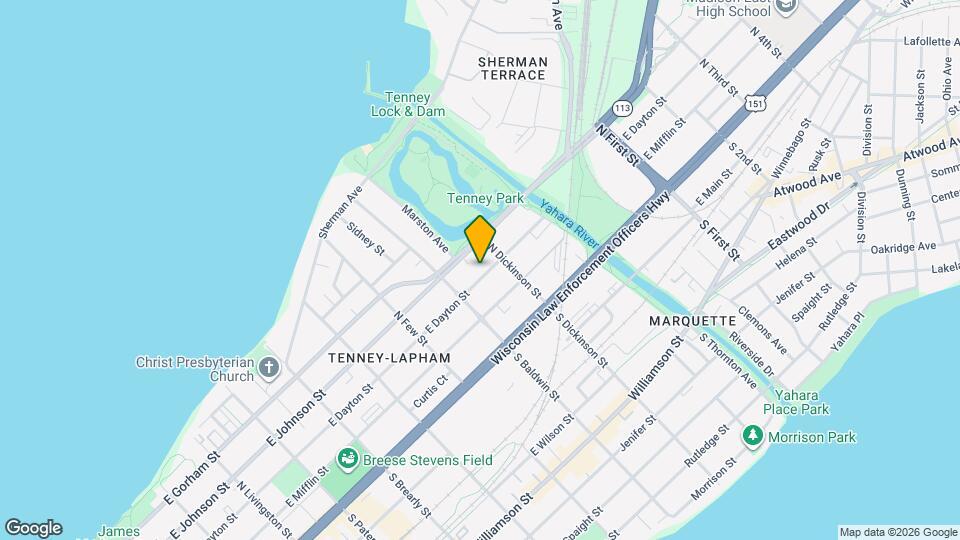 1332 E Dayton St Mapa y Detalles de la Ubicación
