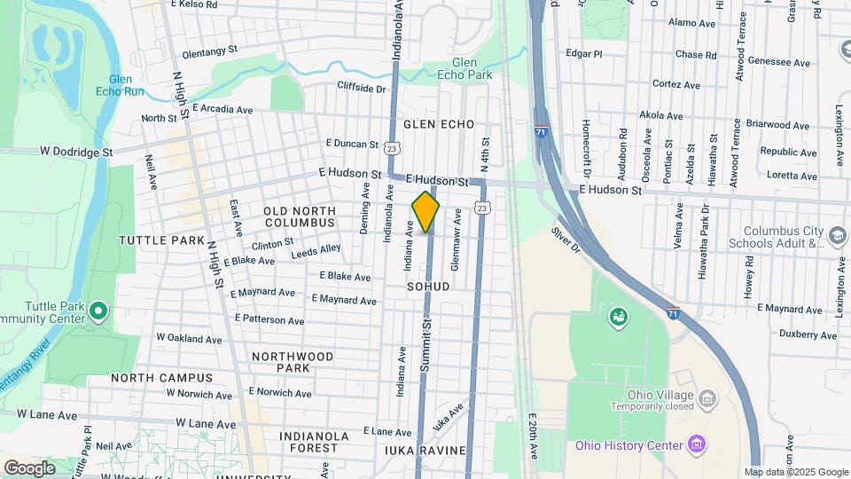 2417 Summit St, Unit B Map and Location Details