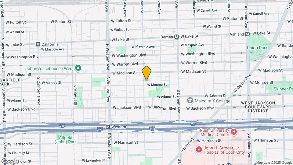 2150 W Monroe St Map and Location Details