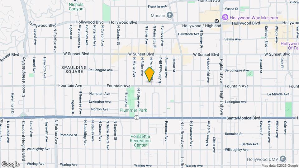 1301 N Poinsettia Pl, Unit 1301 Map and Location Details