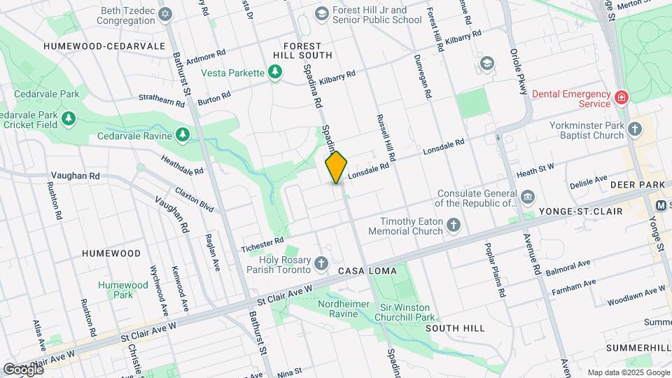 404-404 Spadina Rd Map and Location Details