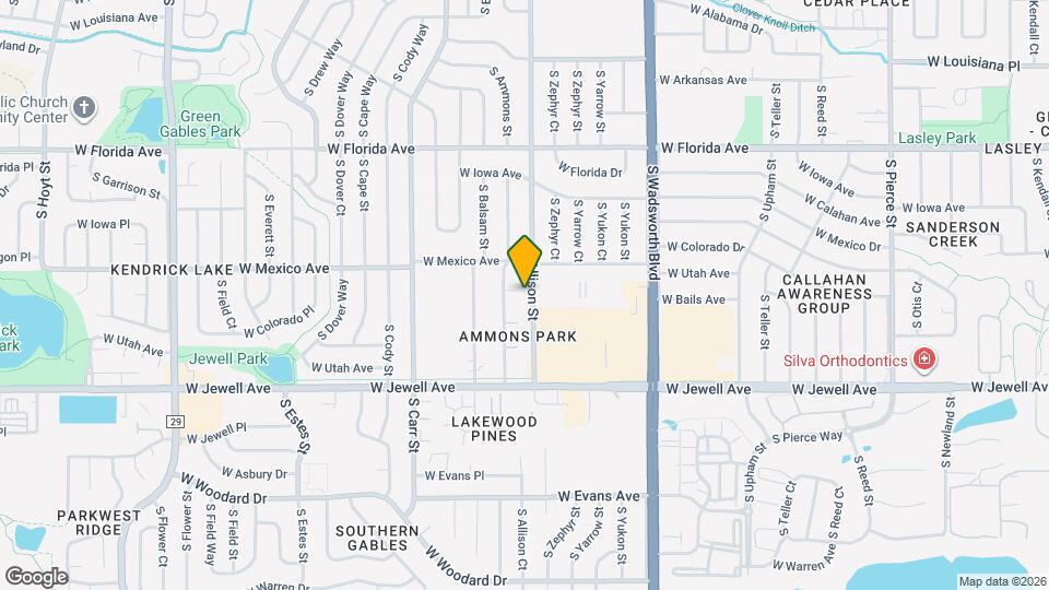 1735 S Allison St Map and Location Details