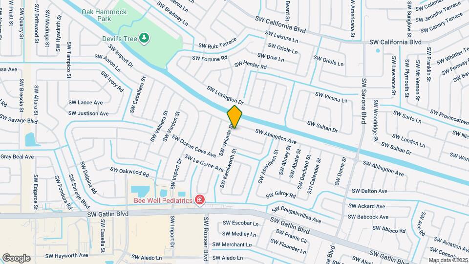 1581 SW Underwood Ave Map and Location Details