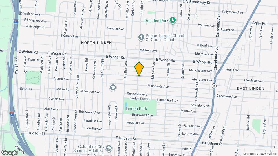 1317 Aberdeen Ave Map and Location Details