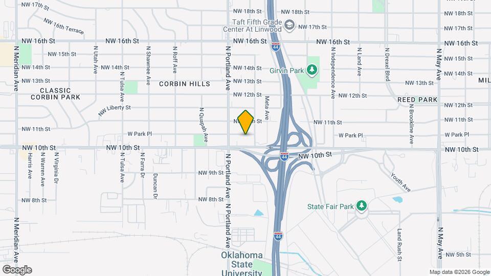 3612 W Park Pl Map and Location Details