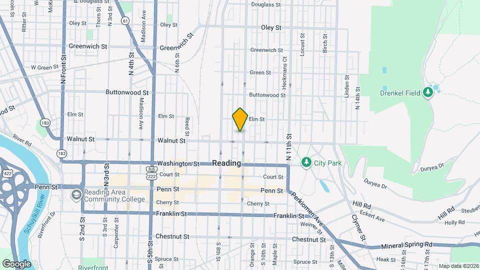 214 N 9th St Map and Location Details