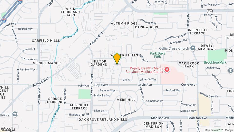 6060 Vía Casitas Map and Location Details