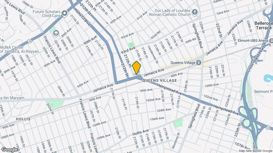 211-11 Jamaica Ave Map and Location Details