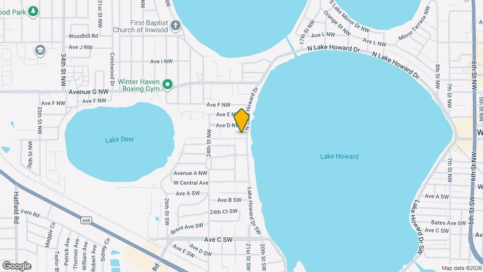 333 N Lake Howard Dr Map and Location Details