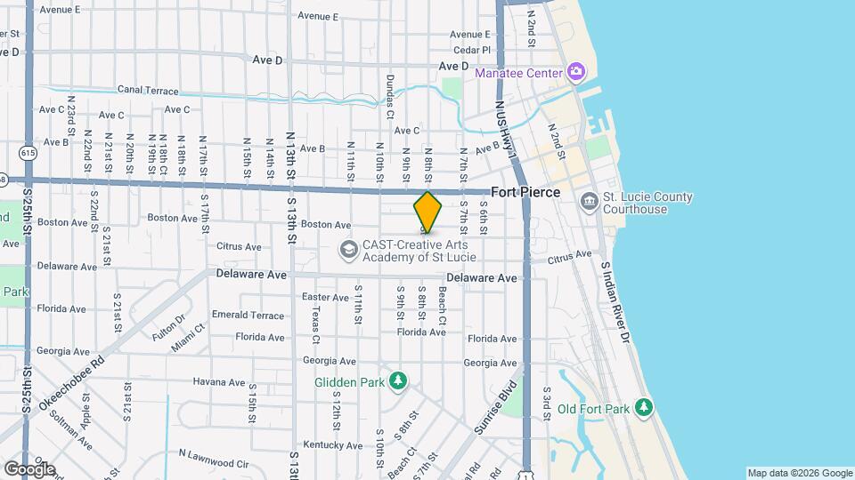 308 S 8th St Map and Location Details