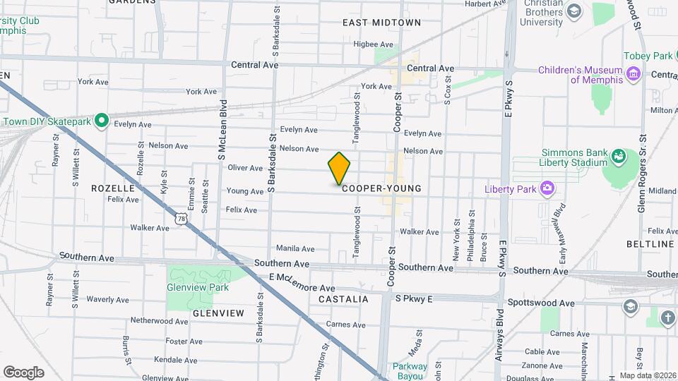2032 Young Ave Map and Location Details