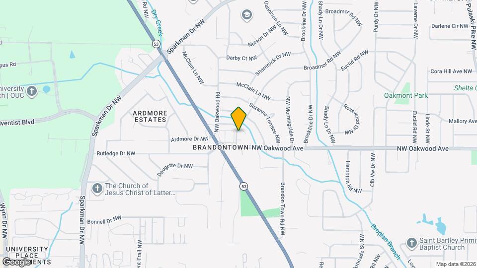 2016 Chalet Ln NW Map and Location Details