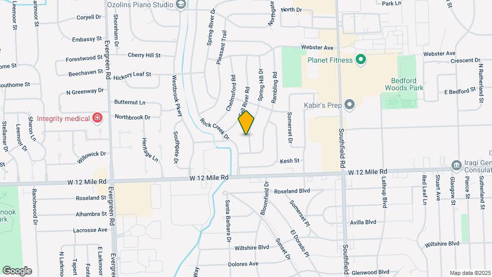 29309 Spring Hill Dr Map and Location Details