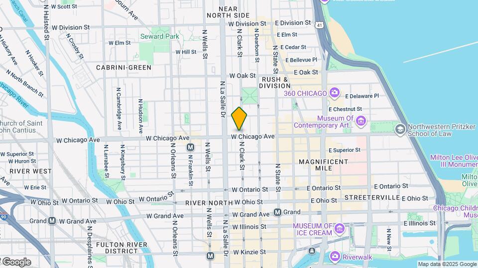 102 W Chicago Ave, Unit S Map and Location Details