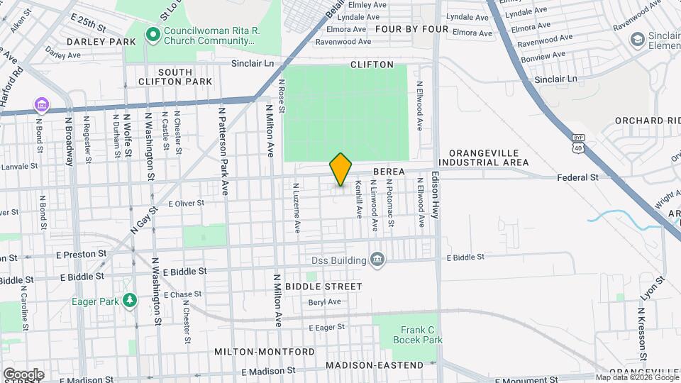 1502 N Kenwood Ave Map and Location Details