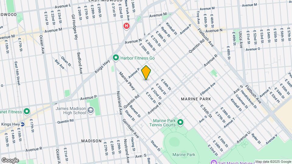 1668 E 32nd St Map and Location Details