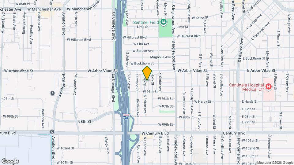 938 S Oak St Map and Location Details