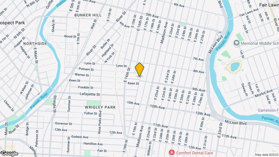 370 E 18th St Map and Location Details