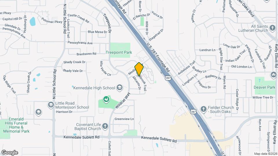 5616 Colebrook Trail Mapa y Detalles de la Ubicación