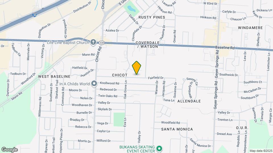 7018 Fairfield Dr Map and Location Details