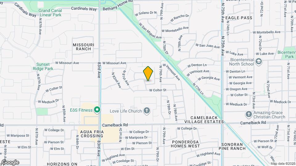 7946 W Oregon Ave Map and Location Details