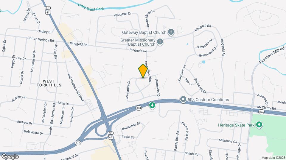 90 Grassmire Dr Map and Location Details