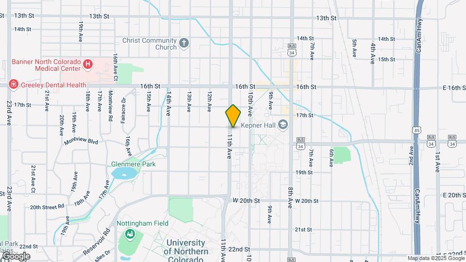 1040 18th St Map and Location Details