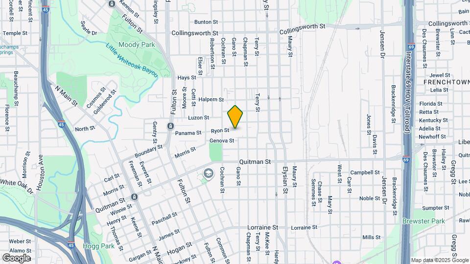 1302 Ryon St Map and Location Details