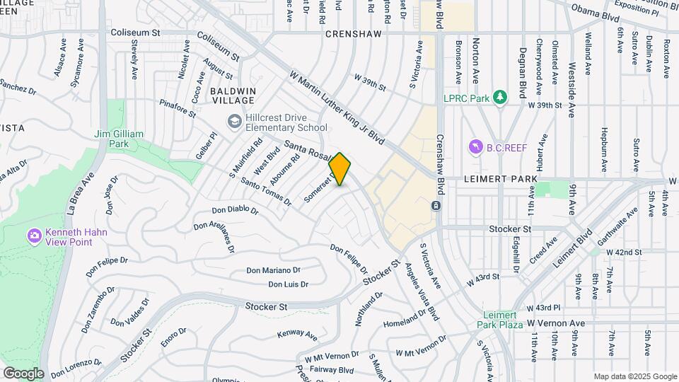 4133 Marlton Ave Mapa y Detalles de la Ubicación