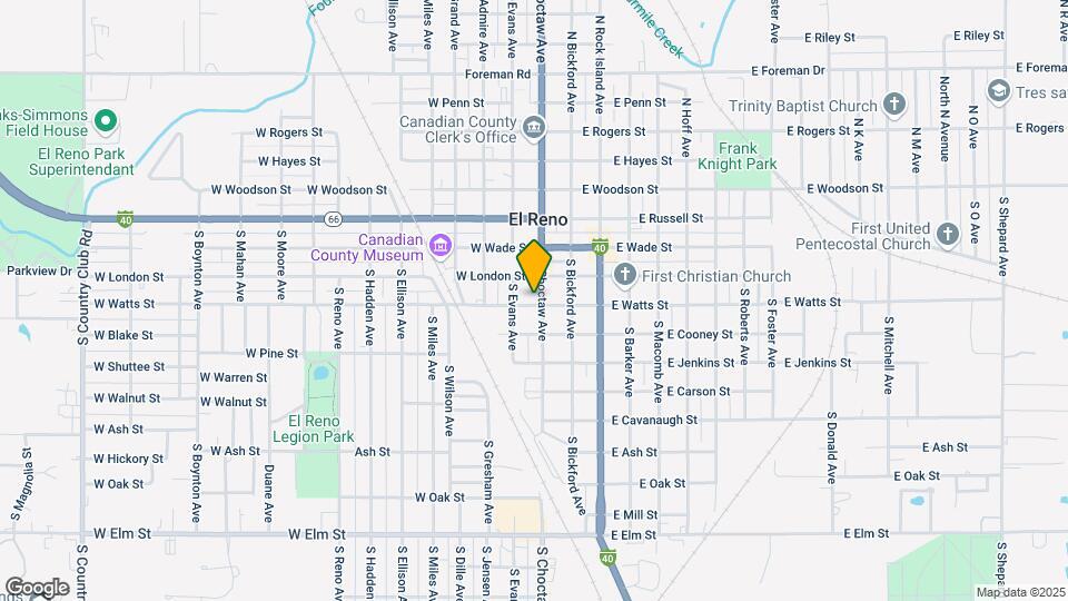 208 W Watts St Mapa y Detalles de la Ubicación