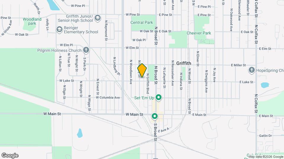 303 N Harvey St Map and Location Details