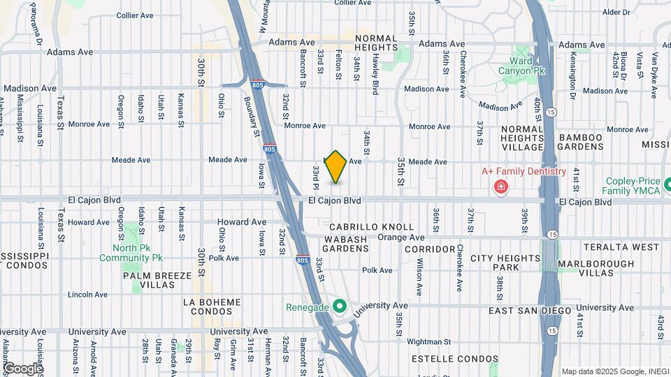 4321 33rd St Map and Location Details