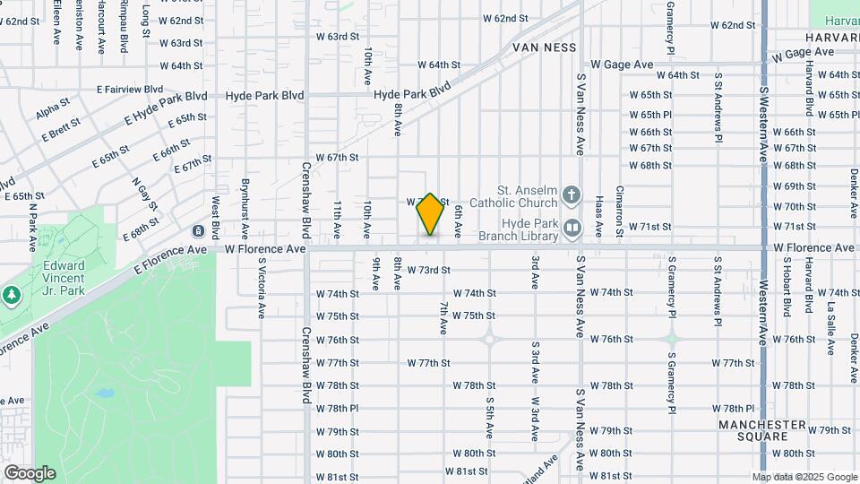 2911 W Florence Ave Map and Location Details