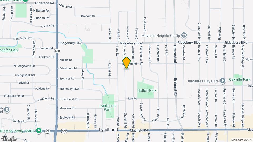 1207 Churchill Rd Map and Location Details