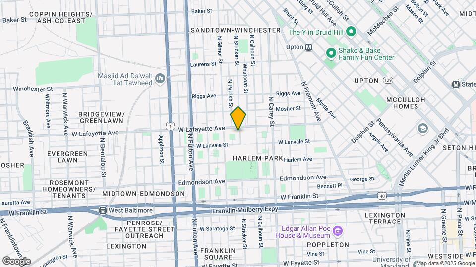 818 N Stricker St Map and Location Details