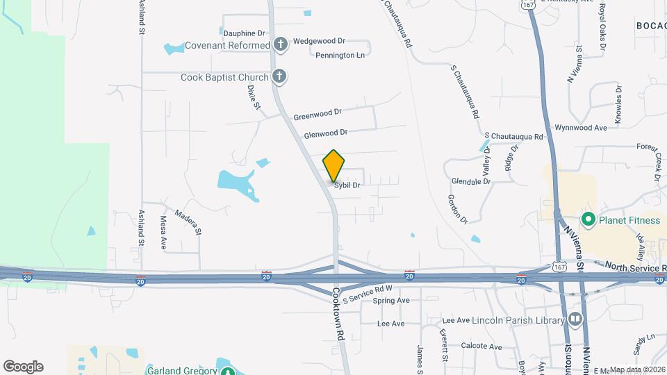 1133-1135 Sybil Dr Map and Location Details
