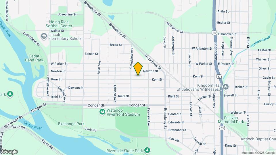 640 Kern St Map and Location Details