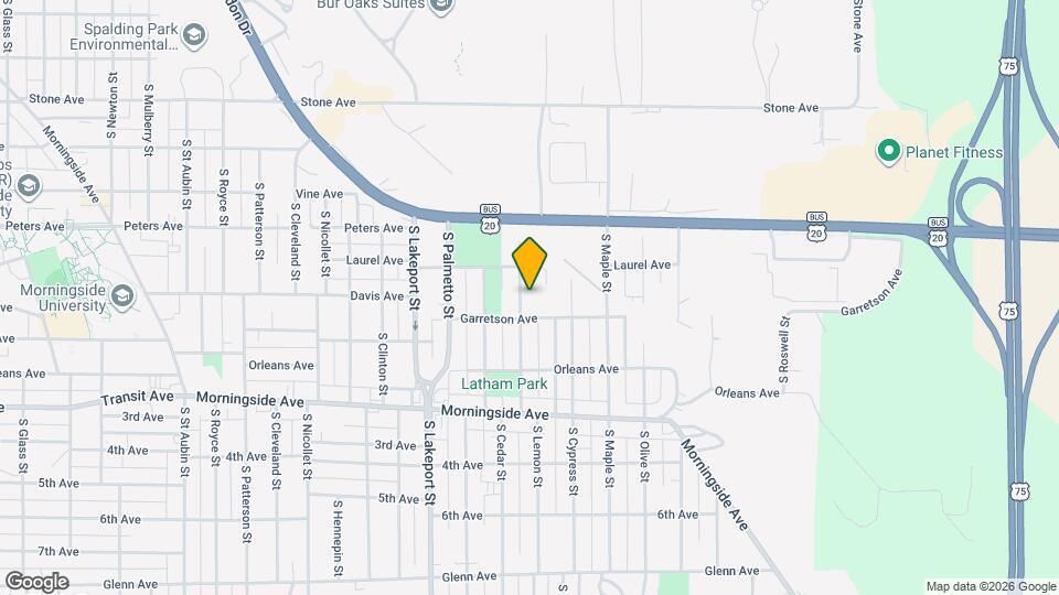 1620 S Lemon St Map and Location Details