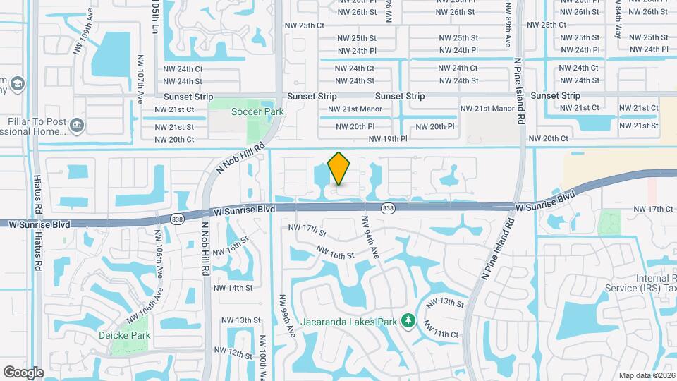 9561 NW 18th Ct Map and Location Details