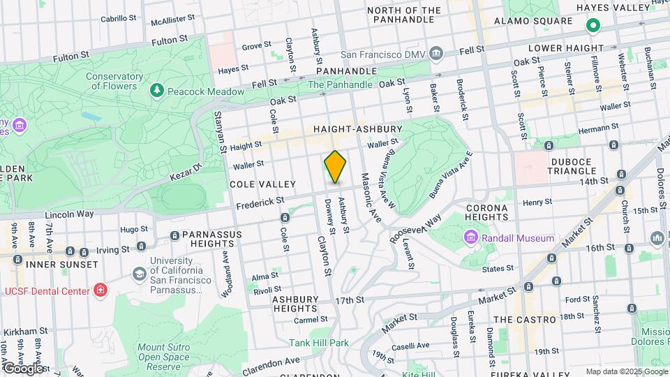 795 Ashbury Mapa y Detalles de la Ubicación