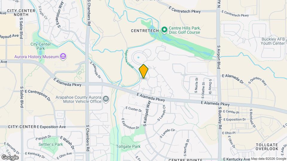 431 S Kalispell Way, Unit 308 Mapa y Detalles de la Ubicación