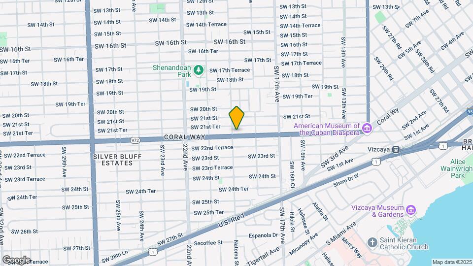 1895 Coral Way Map and Location Details