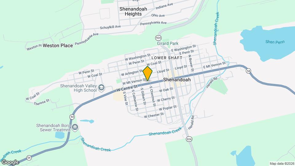 307 W Centre St Mapa y Detalles de la Ubicación