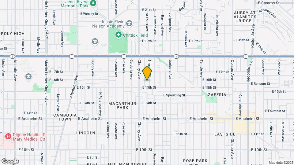 1529 Sherman Pl Map and Location Details