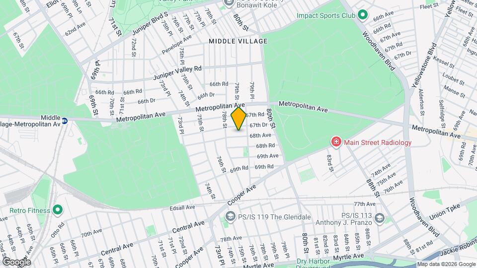 78-29 68th Ave Map and Location Details