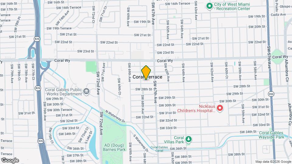 6755 SW 27th St Map and Location Details