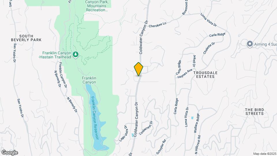 1805 Coldwater Canyon Dr Map and Location Details